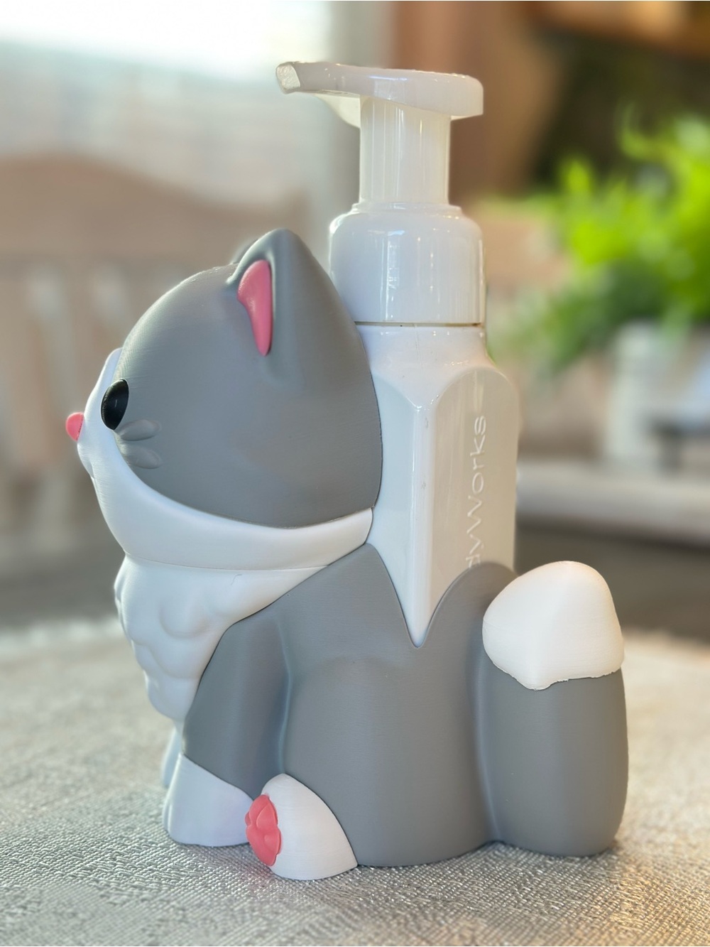 Cat Kitten Soap Holder for Bath & Body Works Foaming Bottles - Picture 4 of 7